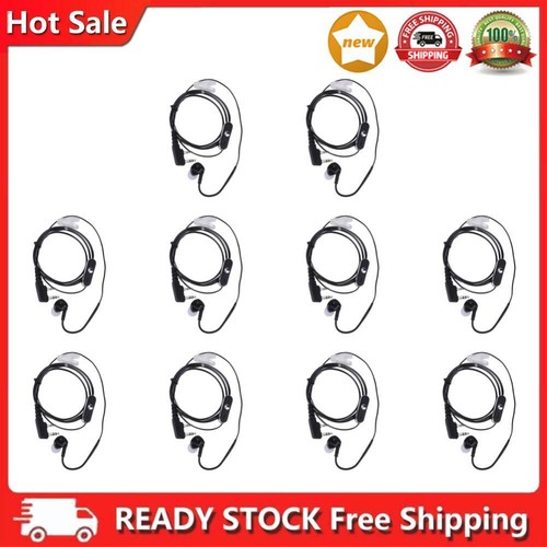 2Pin Sports Earpiece Headset Noise Cancellation Black for Retevis Radios