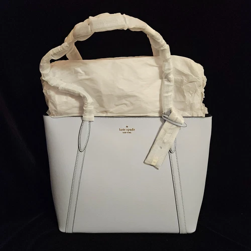 Kate Spade Cara Large Tote Refined Leather Pale Hydrangea MSRP $359 New w Tags