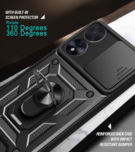 Shockproof Armor Phone Case Cover Ring Holder Stand Case + 2PCS Tempered Glass - 第 5/18 張圖片