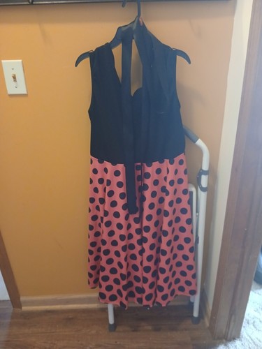 50's Style Dress,  Polka Dot, Xl, Bust 40" - Picture 1 of 3