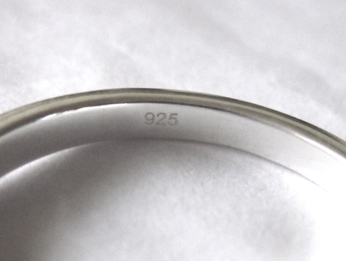 Anillo Banda Estrellas y Lunas / Artesanal / Talla 10 / Plata de Ley 925 / 2 mm de ancho - Imagen 5 de 5