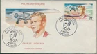 French Polynesia 1977 Sc#C149,SG257 28f Lindbergh Flight FDC