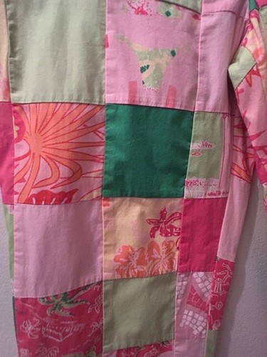 Lilly Pulitzer Patchwork Beach Monkey Palm Tree Cropped Lined Multicolor Pants 2 - Picture 12 of 24