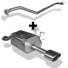 FOX Sportauspuff Racing Anlage ab Kat. Honda Civic 7 Coupe 1.7l 1 x 115x85mm