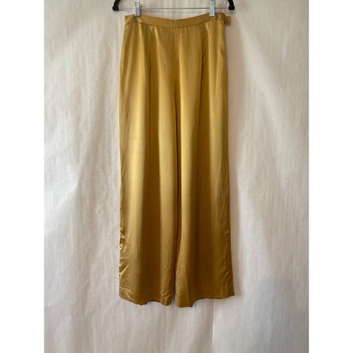Jenni Max Vintage 100% Seda Pantalón Traje Conjunto de Lujo Pantalón Dorado Talla 10 Blazer Talla 12 - Imagen 3 de 12