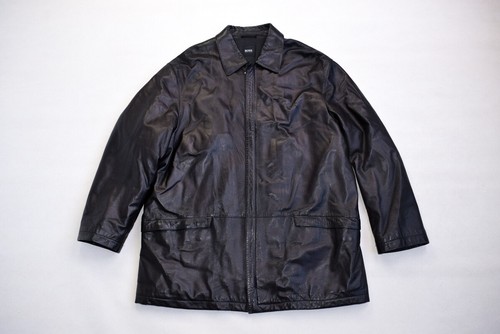 BOSS Siur Lamm Leder Jacke Mantel Jacket Chaqueta Giacchetta Coat Vintage Hugo 5 - Bild 2 von 11