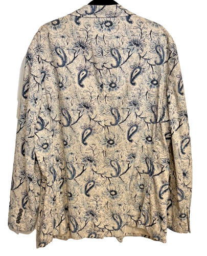 POLO RALPH LAUREN MENS JACKET XL BLUE LAKE 100% COTTON PAISLEY FLORAL PRINT - Picture 3 of 6