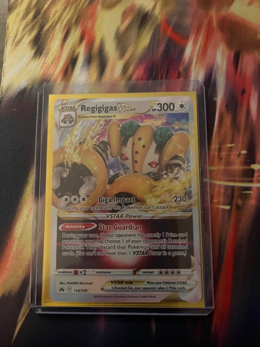 Pokemon REGIGIGAS VSTAR 114/159 - Crown Zenith - ULTRA RARE HOLO - - MINT