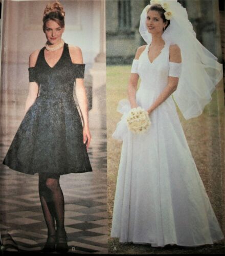 Abito da sposa stile 2531 modello SEMPLICITÀ spalle aperte UC taglia 6-8-10-12-14-16 - Foto 2 di 4