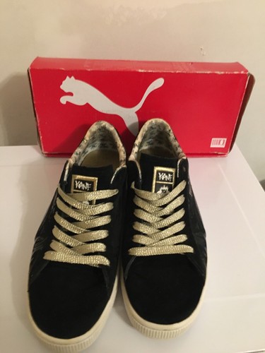 PUMA CLYDE Yo Mtv Raps Big Daddy Kane Sneaker Men US 11.5 Vintage RARE Gold Lace - Picture 5 of 5