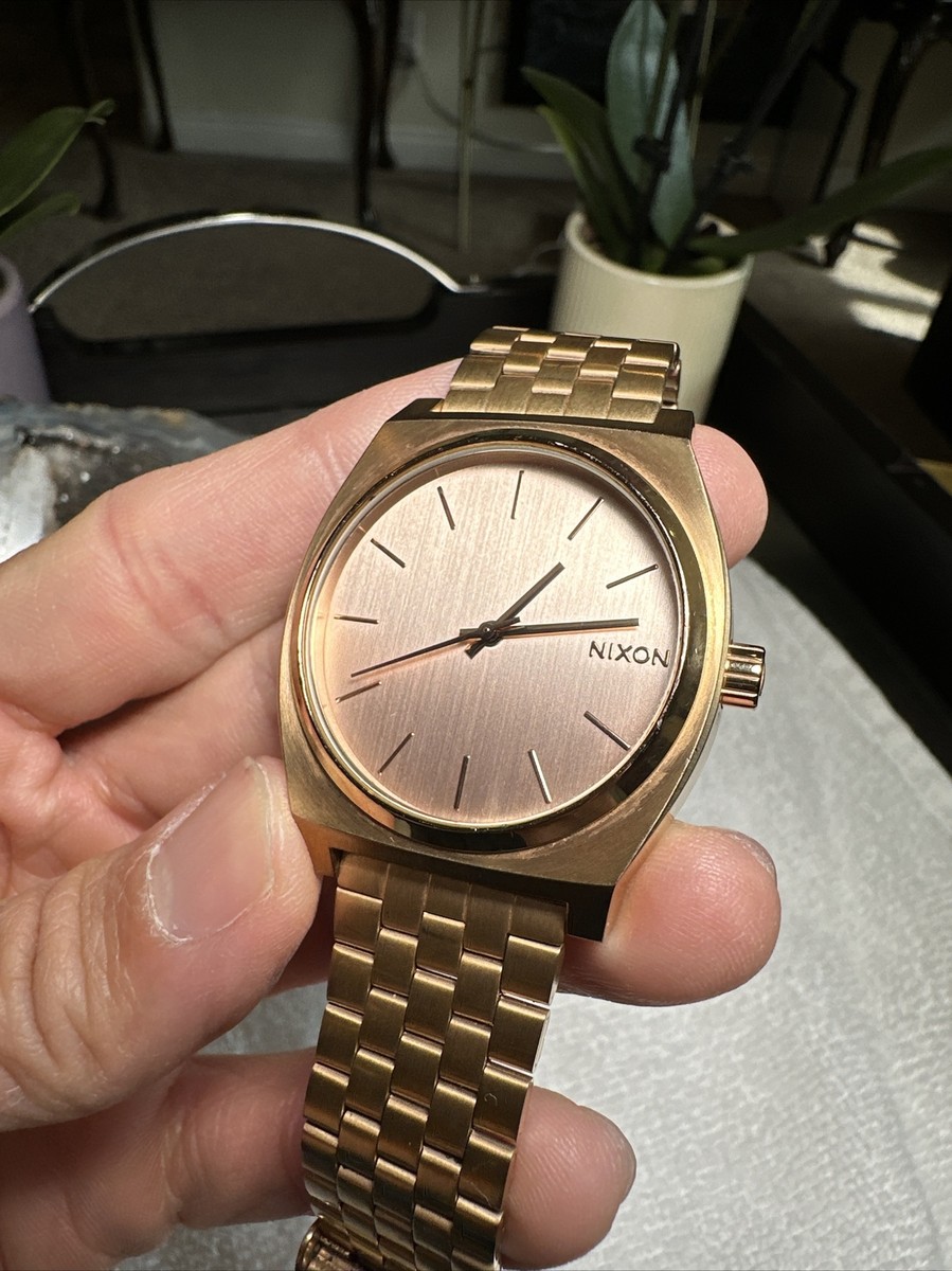 Nixon Men's Watch Minimal The Time Teller Quartz Gold 100m