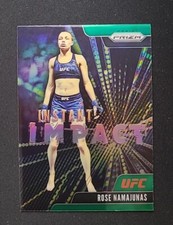 2021 Panini Prizm UFC Rose Namajunas Green Instant Impact 