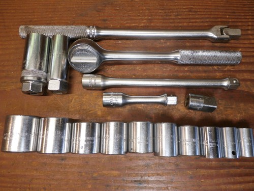 Vintage "PROTO" CHALLENGER 17 Pc. SAE 3/8" Mixed Socket Set - Picture 5 of 21