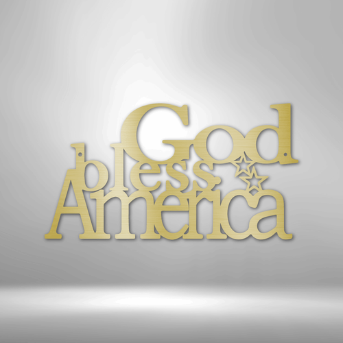 God Bless America - Steel Sign - Picture 20 of 35