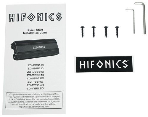 Hifonics ZD-750.4D Amplificatore 750 Watt 4 Canali Autoradio Classe D Amp - Foto 6 di 7