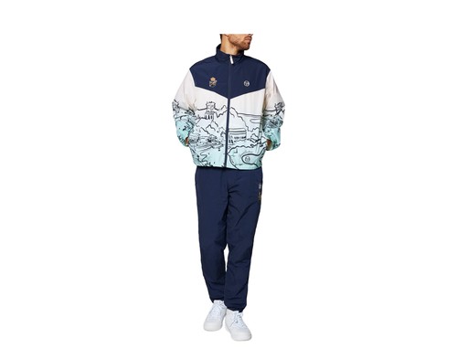 Sergio Tacchini Monte Carlo Track Jacket Men's Maritime Blue STS23M50552-225 - Picture 4 of 5