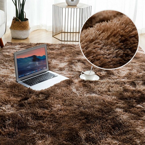 Fluffy Rugs Anti-Slip Large SHAGGY RUG Super Soft Mat Living Room Bedroom Carpet - Picture 14 of 57