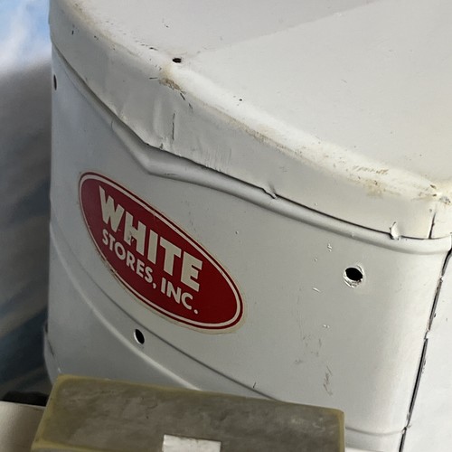 Vintage White Stores Inc Semi Truck Tractor Trailer White Red Logo 22in - Picture 8 of 23