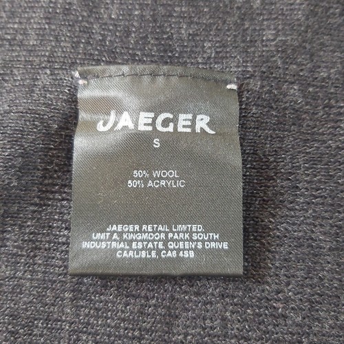 Jaeger NEW Coatigan longline cardigan Charcoal grey Edge to edge Pockets Size S - Picture 6 of 8