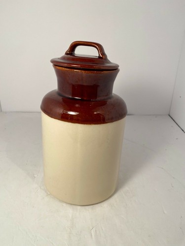 Vintage McCoy Keramik #252 Kanne Topf mit Deckel