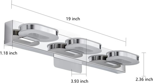 Modern LED 3/4 Lights Vanity Light for Bathroom Modern Vanity Light Fixture Wall - Picture 3 of 14