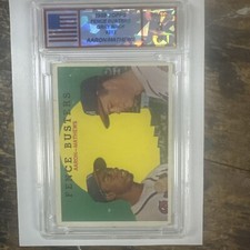 1959 Topps - Fence Busters White Back #212 Hank Aaron, Eddie Mathews Graded 3