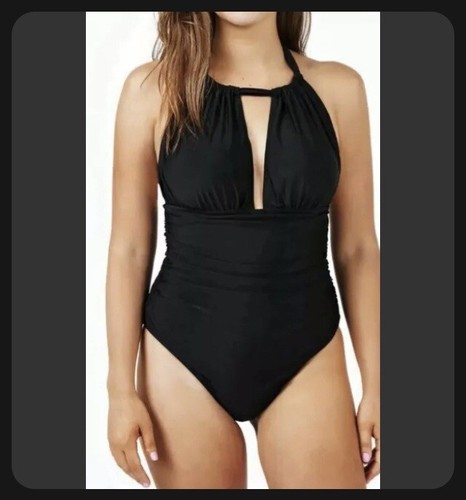 CUPSHE swxy black womens halter bathing suit NWT - Picture 2 of 10