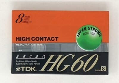 TDK P6-60HSA 8mmビデオカセット TDK 8mm VIDEO CASSETTE HG60 P6-60HGA METAL PARTICLE TAPE MADE IN