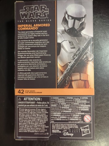 Star Wars The Black Series 6" The Mandalorian 42 Imperial Armored Commando New! - Picture 4 of 4