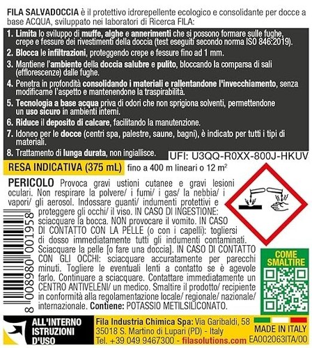 FILA SALVADOCCIA, Anti Infiltrazioni per Bagno Adatto a Fughe Piastrelle, 375ml - Foto 3 di 6