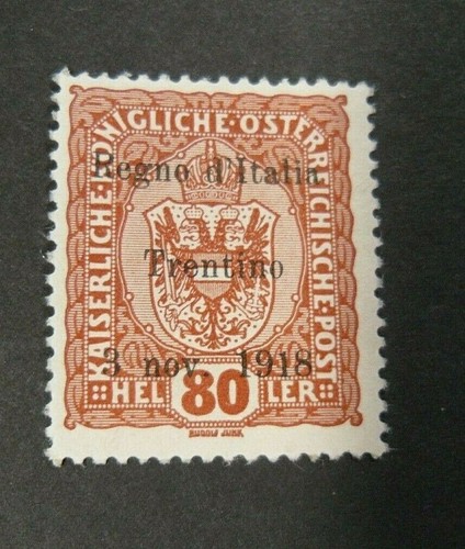  ITALIEN,ITALY 1918 Trentino Südtirol "Fr. aus Österreich SVR " 80h.. postfrisch ** ss.13 - Bild 1 von 2