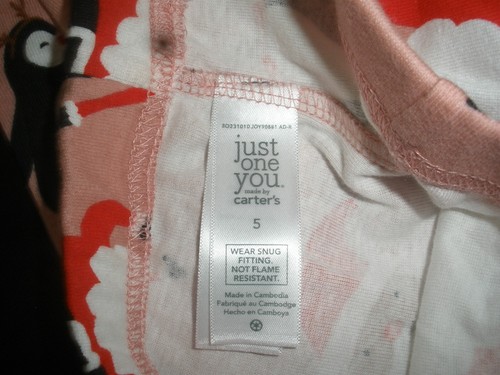 New Christmas Boys PJ Set Salmon Sz.5 Carter's just one you (81) - Picture 3 of 5