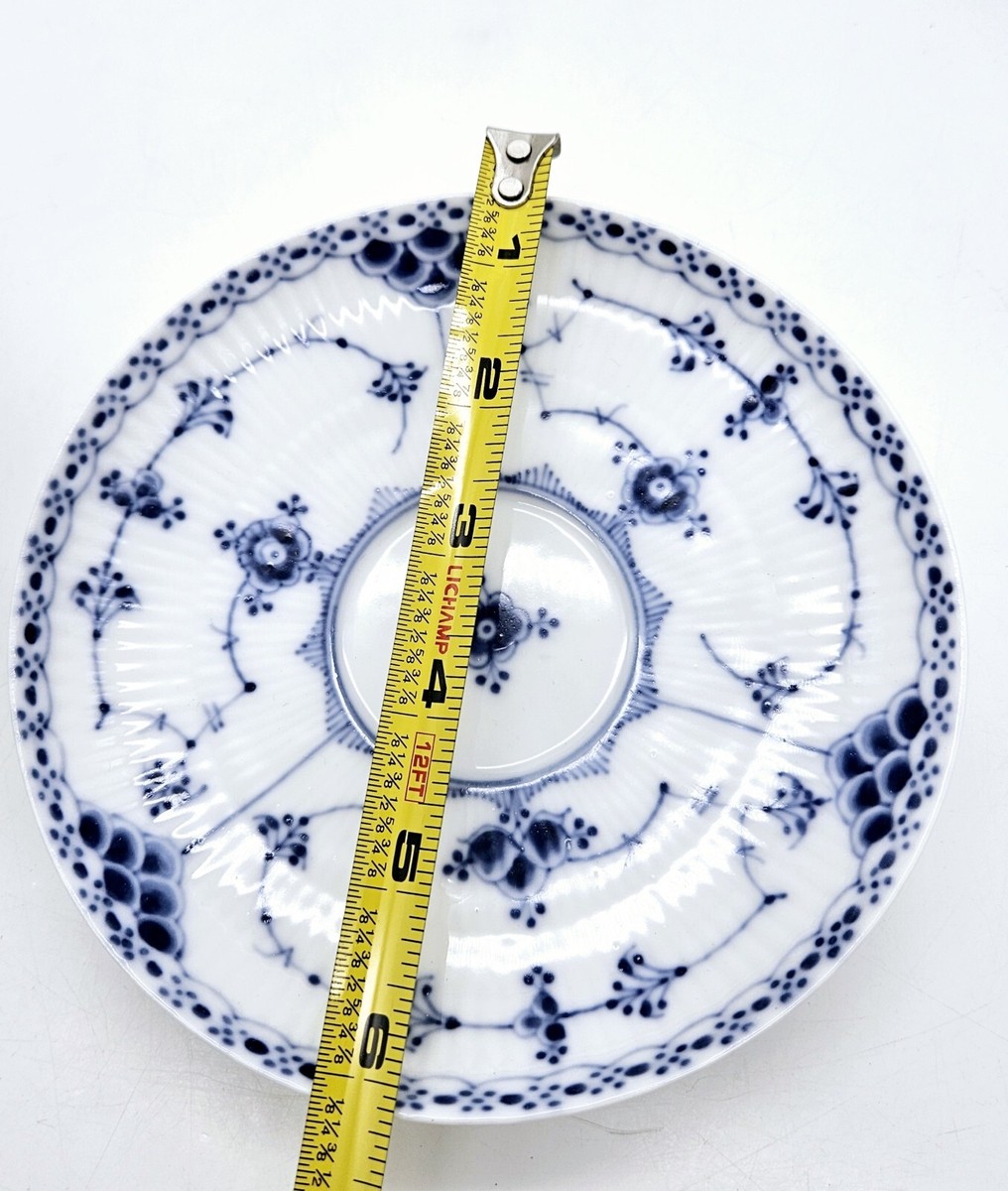 Royal Copenhagen Blue Fluted Plain Tea Cup 76 and Half Lace Royal Copenhagen Blue Fluted Plain Tea Cup 76 and Half Lace