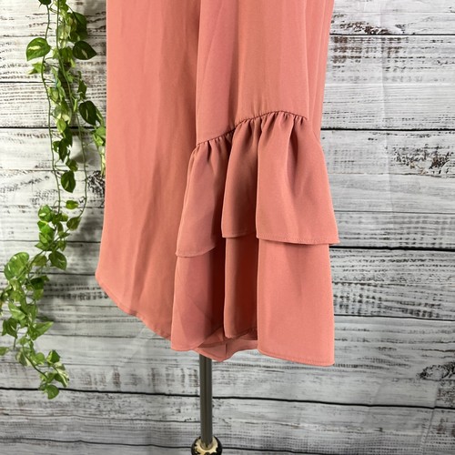Violet & Claire Bluse Tunika Gr. Small lachs Rüschen Lagenlook Bauern Boho - Bild 9 von 11