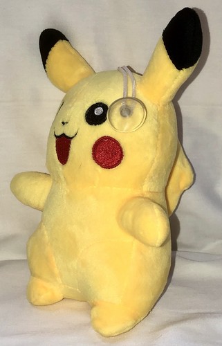 De colección Pokemon Pikachu 8” Peluche Ventosa Ventana Colgador Nintendo - Imagen 6 de 6