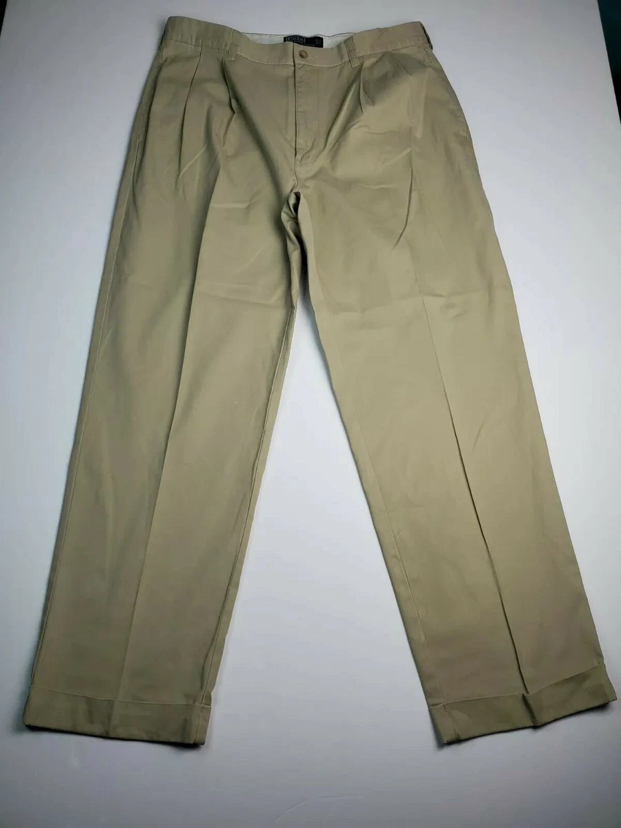 Polo Ralph Lauren Hammond Pant Pleated Cuffed Chino Pants Men'