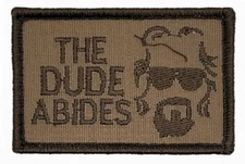 Big Lebowski The Dude Abides Patch [ Hook Backing - L8]