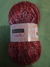 sundance metallics yarn  Red