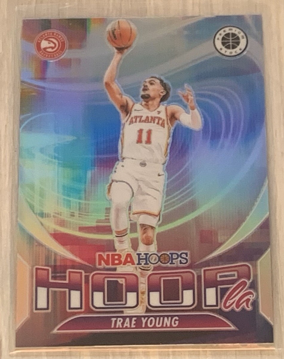 Trae Young - 2023-24 Panini NBA Hoops Premium Stock SILVER Trae Young - 2023-24 Panini NBA Hoops Premium Stock SILVER