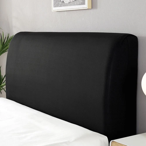 Stretch Bed Head Cover Pure Color Bed Head Slipcover Bedside Dust-proof Decor AU - Picture 18 of 25