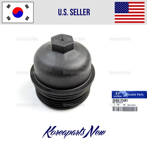 3.3L-V6 Oil Filter Cover Cap ⭐OEM⭐ 263503CAB1 Kia Sedona 2015-2020 - Picture 2 of 3