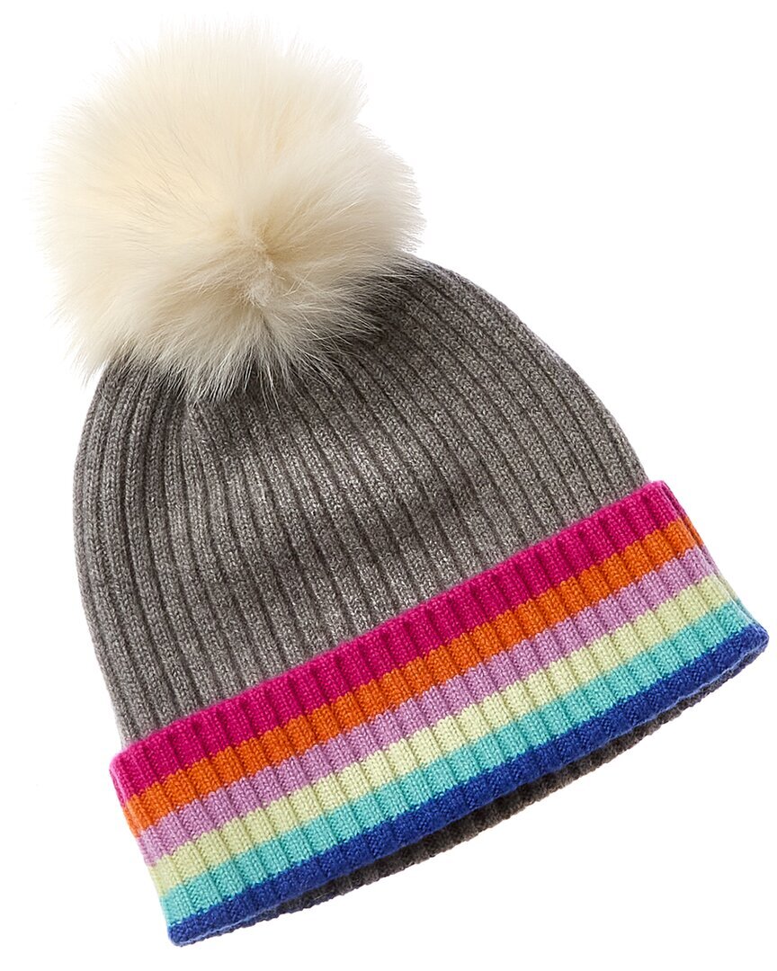 Alashan Rainbow Tipped Cashmere Hat Womens  O/S