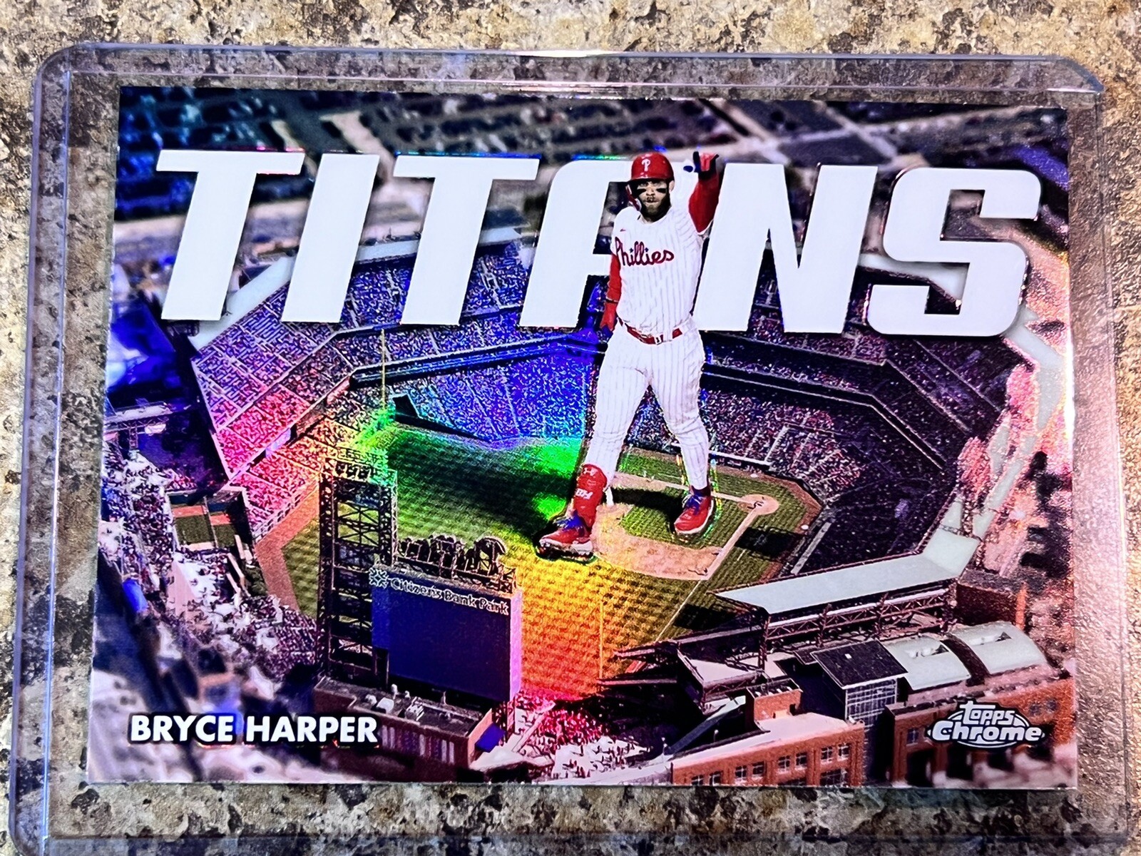 BRYCE HARPER 2023 TOPPS CHROME TITANS REFRACTOR #CT-2 PHILADELPHIA PHILLIES