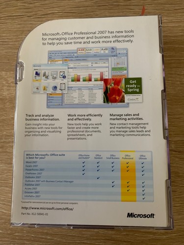 Microsoft Office Professional 2007 ACADEMIC USE W/Product Key Software CD-ROM - Picture 2 of 9