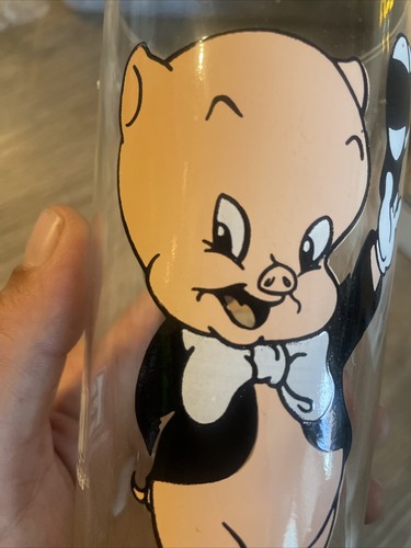 Pepsi Collector Series 1973 Porky Pig Glass Warner Bros Looney Tunes - Imagen 5 de 6