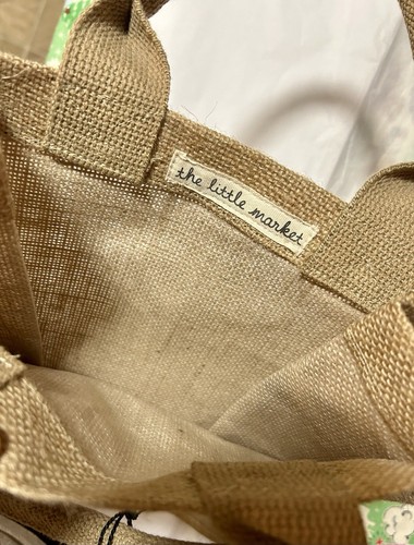 The Little Market braune Jute-Einkaufstasche - wiederverwendbar mit Worten "Viel Liebe" - Bild 3 von 4