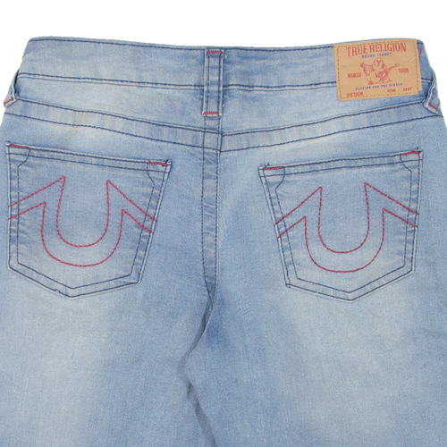 Pantalones Cortos TRUE RELIGION Niños Azul Ajustado L W28 - Imagen 4 de 6