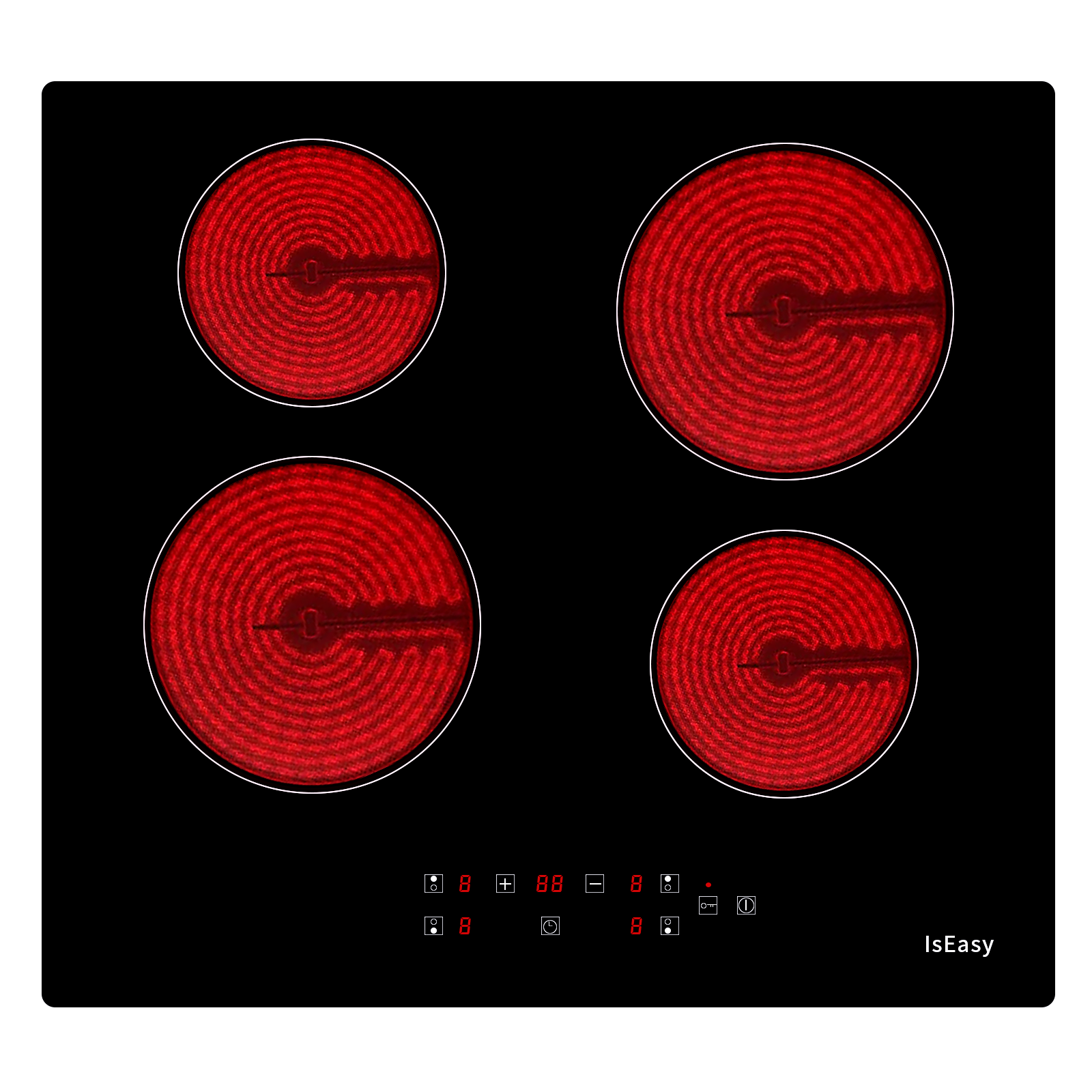 Electric induction/Ceramics Hob 14 Zone Builtin Touch Control Cooker