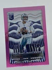 Dak Prescott 2023 Panini Donruss Elite Title Waves Pink TW-2 Dallas Cowboys Pink