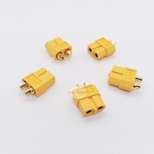 Genuine Amass XT60 Female to Male Gold-Plated Connector Plug 40CM 14AWG Cable - Picture 5 of 12